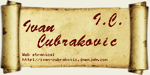 Ivan Čubraković vizit kartica